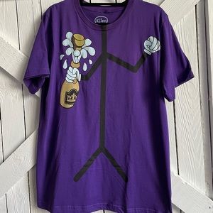 NWOT Men’s Champagne Showers Stick Figure Shirt Small through X-Large V.I.Tees